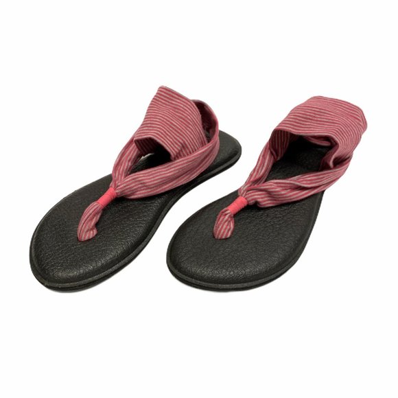 Sanuk Pink Grey Yoga Mat Sandals - Picture 5 of 5